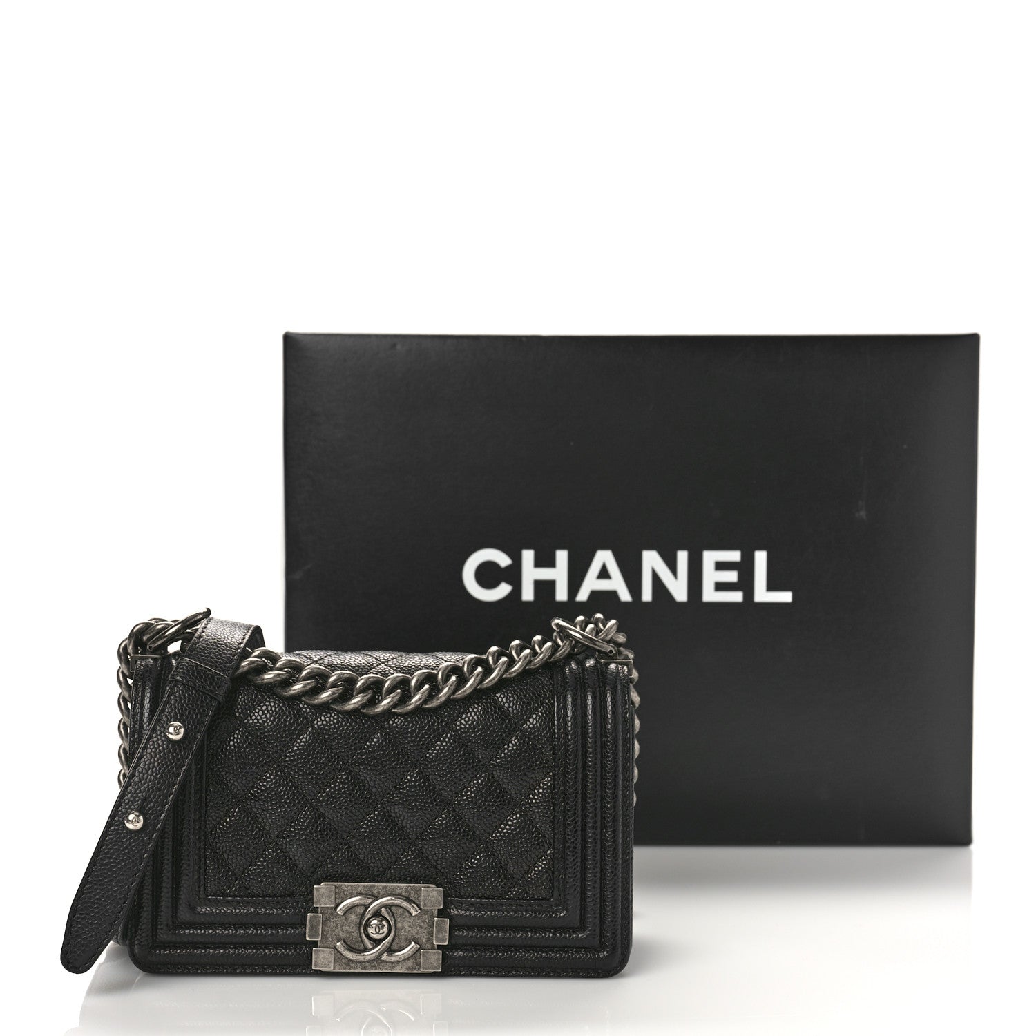 Chanel Caviar Quilted Small Boy Flap Black 10 of 10