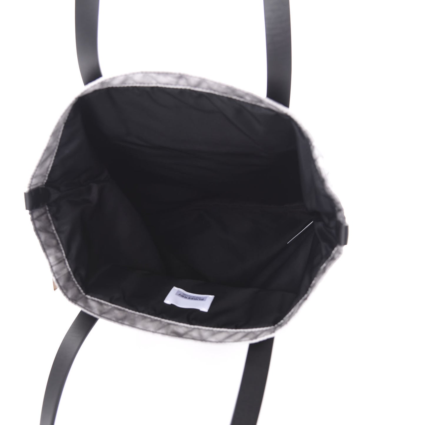 Nylon London Montage Print Flat Tote Bag Black