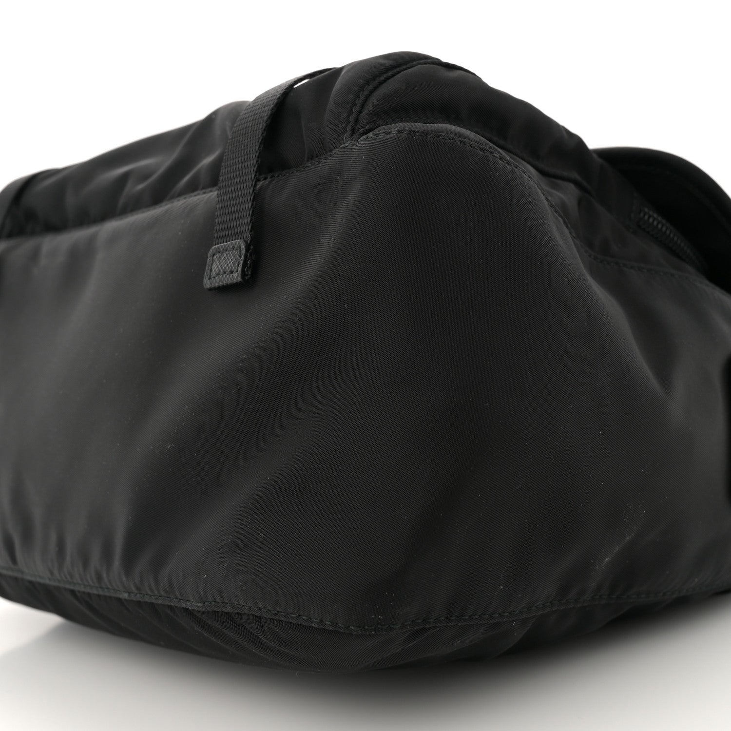 Prada Nylon Vela Double Snap Buckle Messenger Bag Black 9 of 9