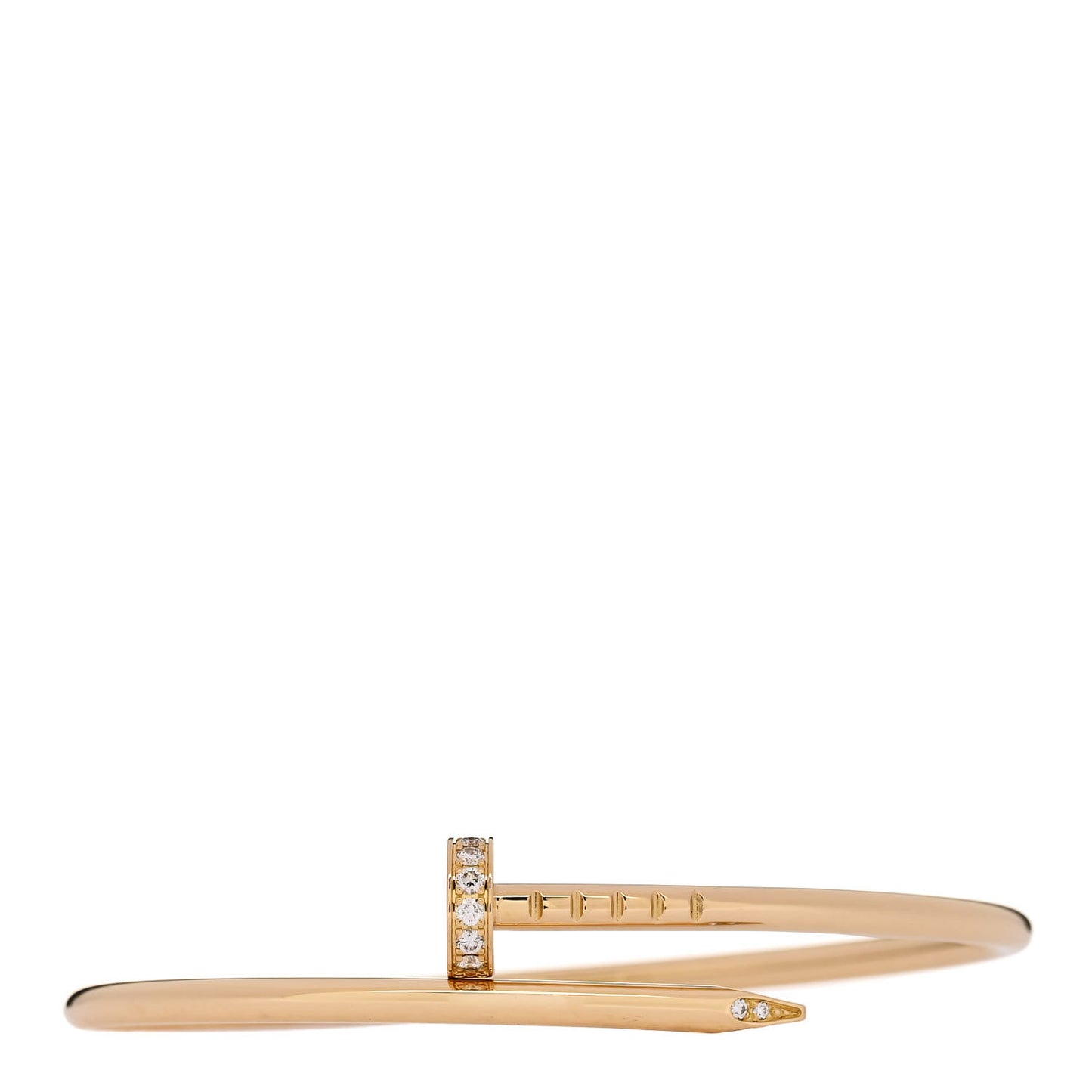 18K Yellow Gold Diamond Small Juste Un Clou Bracelet 14