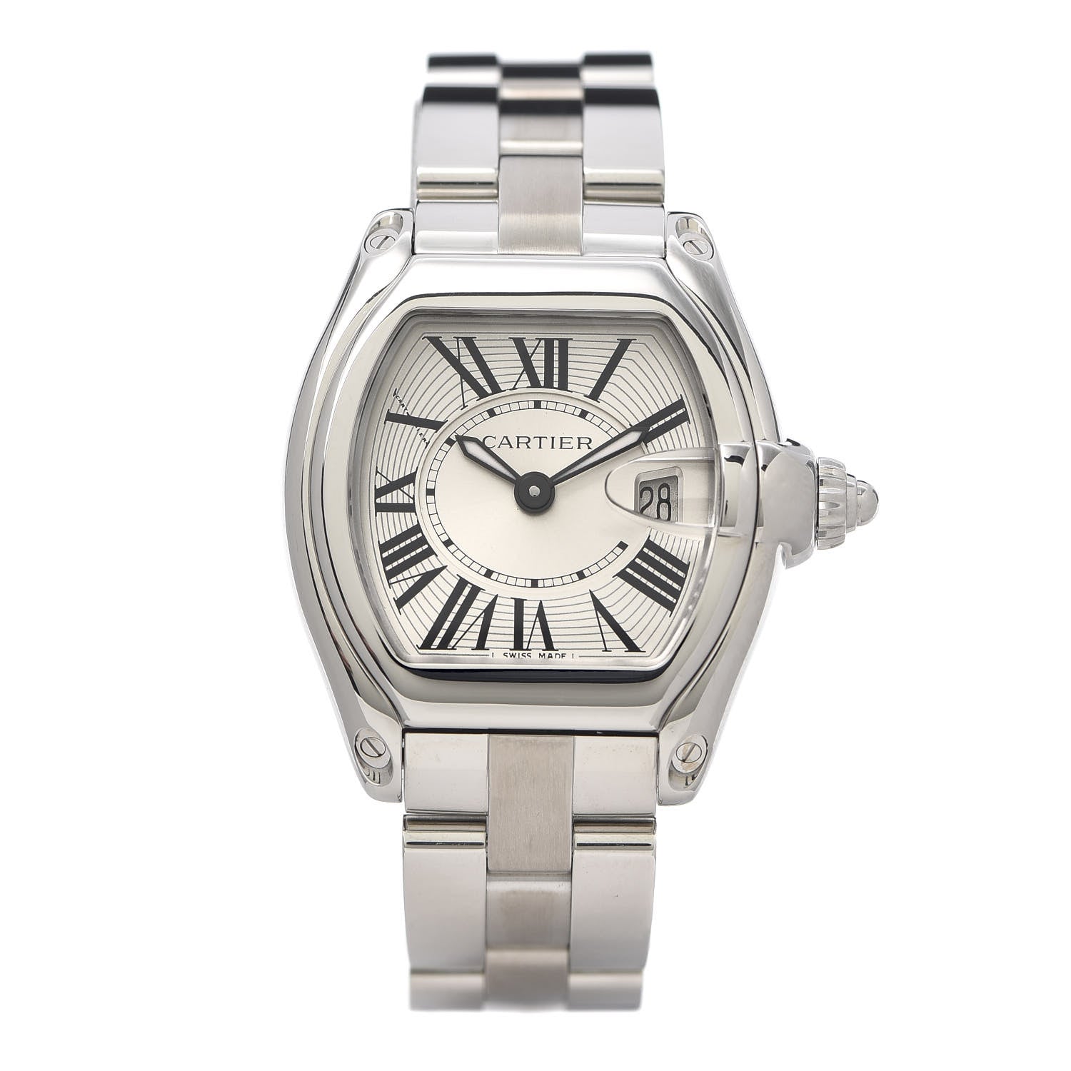 Cartier Stainless Steel 31mm Roadster Quartz Watch 1 of 7
