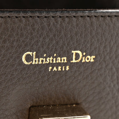 Christian Dior Grained Calfskin Medium Diorever Flap Dark Brown 6 of 14