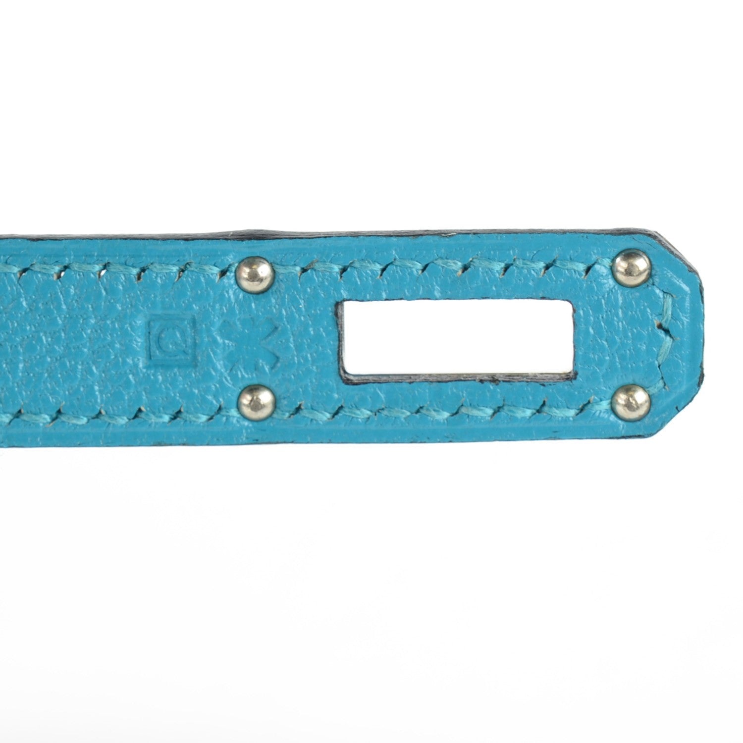 Hermes Chevre Mysore Kelly Longue Wallet Turquoise 10 of 11