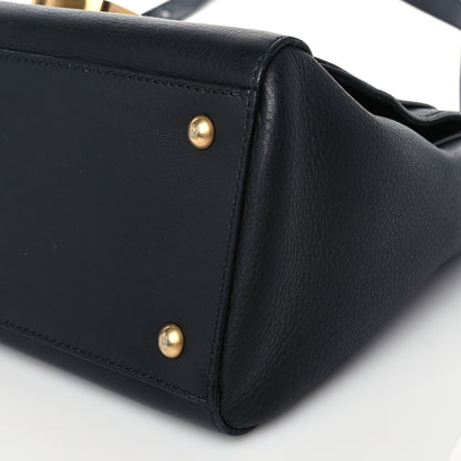 Fendi Vitello Dolce Marmol Anna Shoulder Bag Black 8 of 8