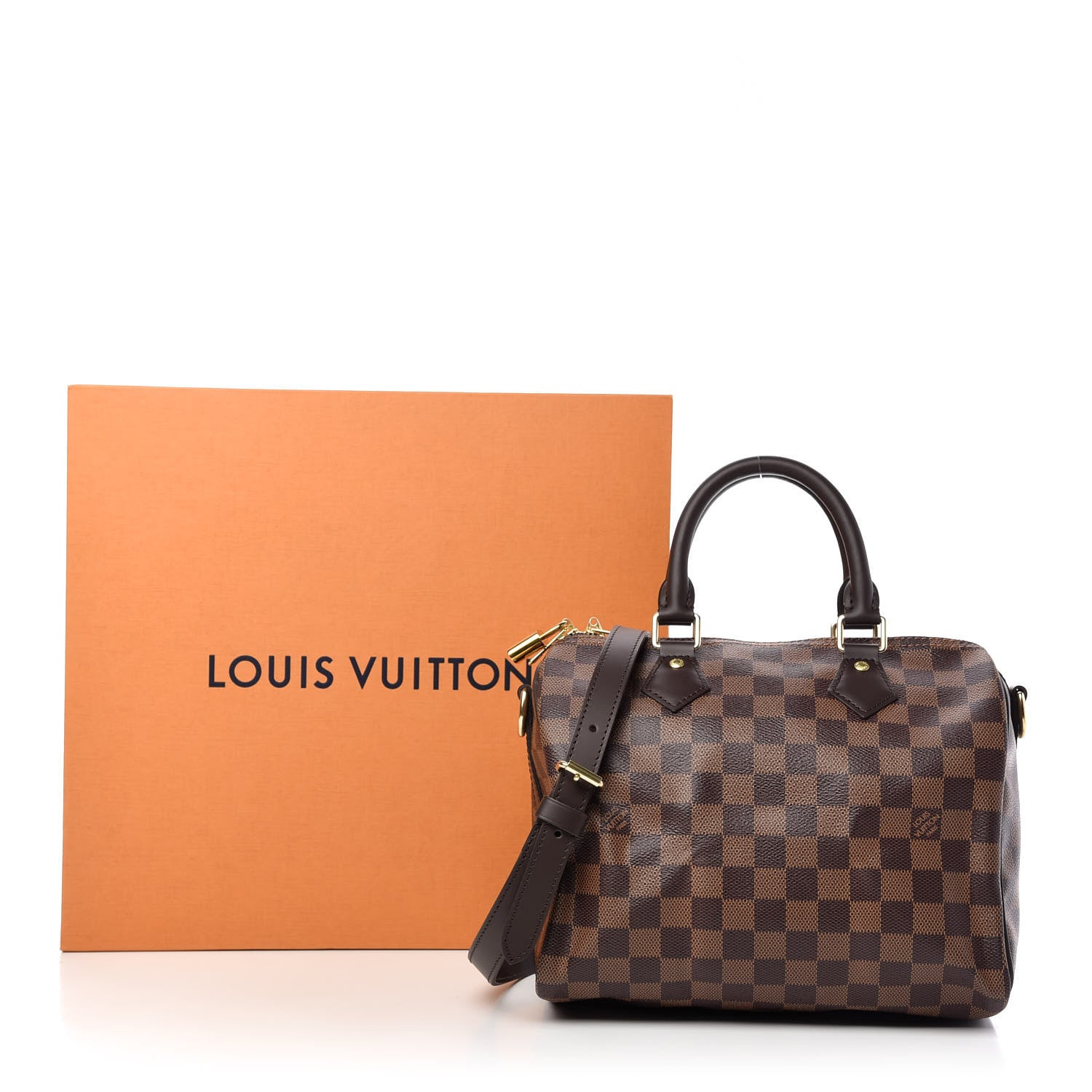 Louis Vuitton Damier Ebene Speedy Bandouliere 25 10 of 10