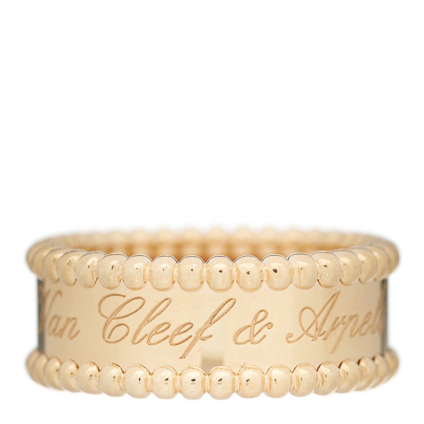 18K Yellow Gold Perlee Signature Ring 53 6.25