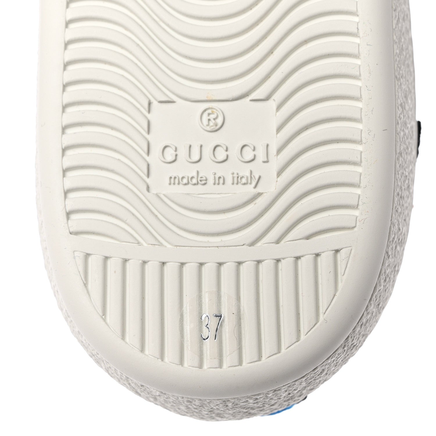 Gucci Calfskin Web Floral Embroidered Womens Ace Sneakers 37 White 8 of 11