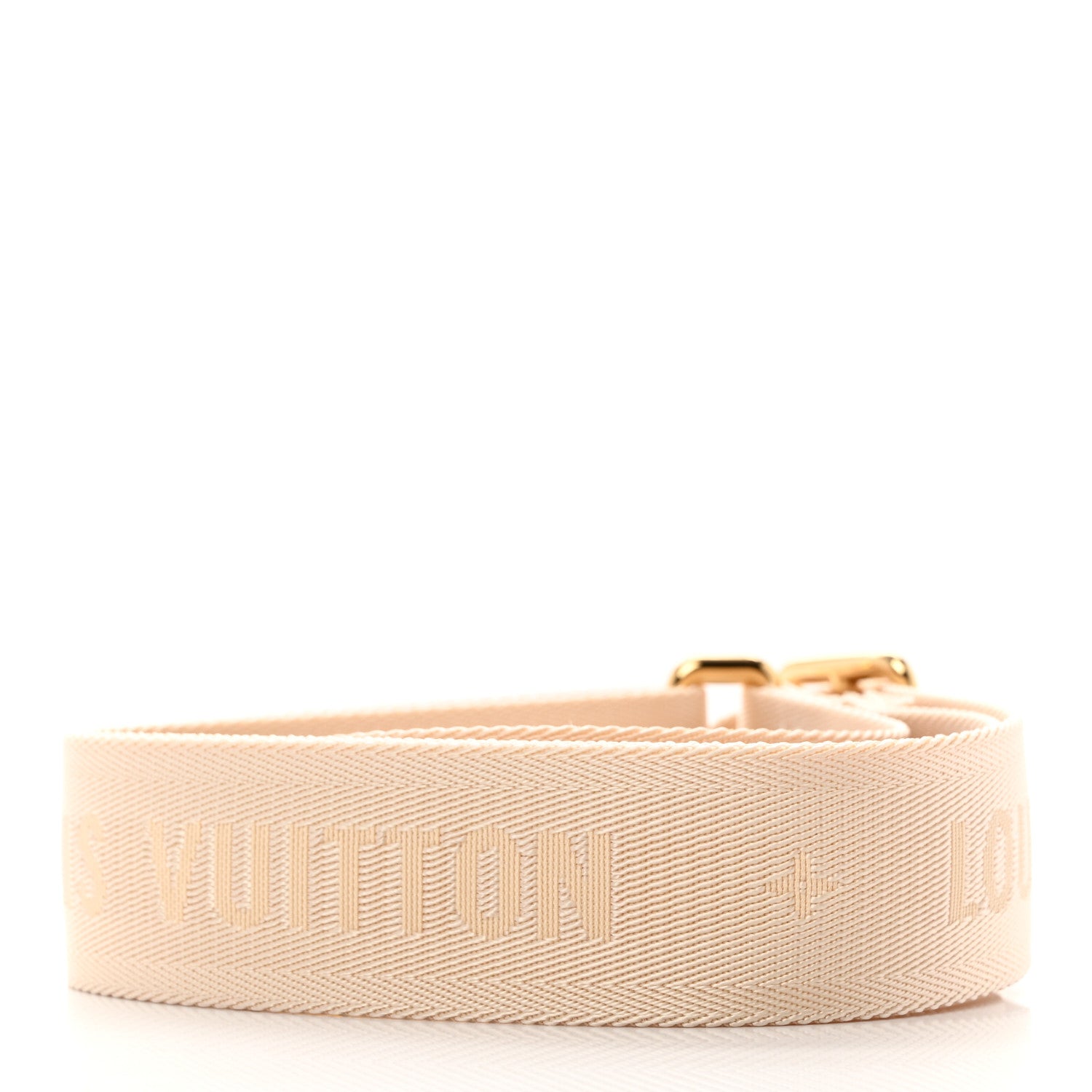 Louis Vuitton Jacquard Monogram Adjustable Shoulder Strap New Creme 2 of 4