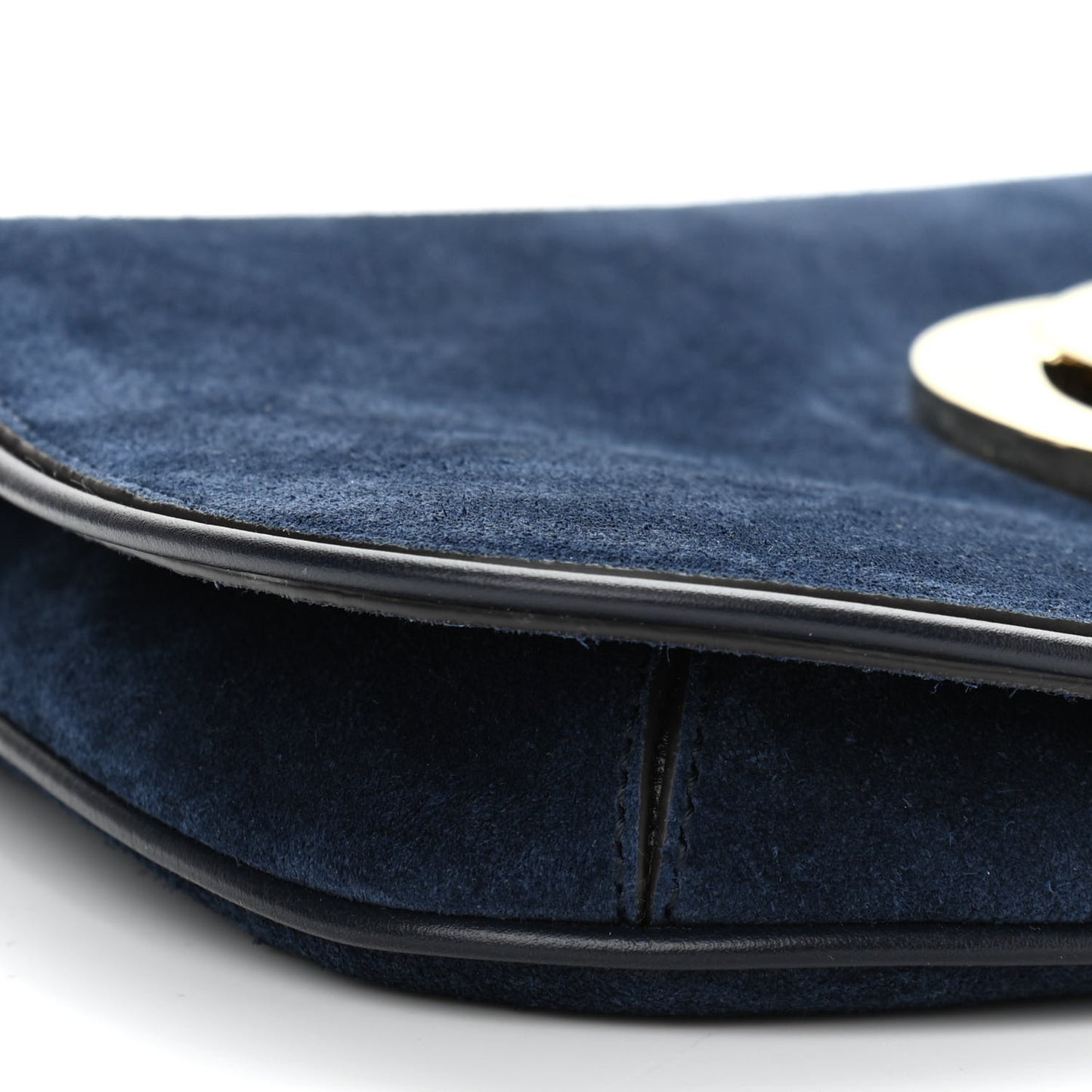 Suede Talco Roxy Calfskin Blondie Chain Shoulder Flap Bag Blondie Blue