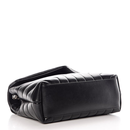 Saint Laurent Calfskin Y Quilted Monogram Small Loulou Chain Satchel Black 4 of 8