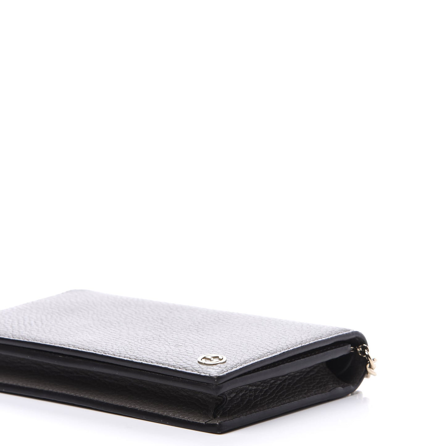 Dollar Calfskin Medium Betty Chain Wallet Loess