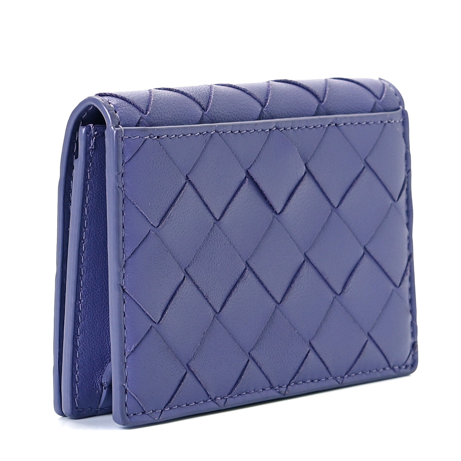 Bottega Veneta Nappa Intrecciato Card Holder Lavender 2 of 8