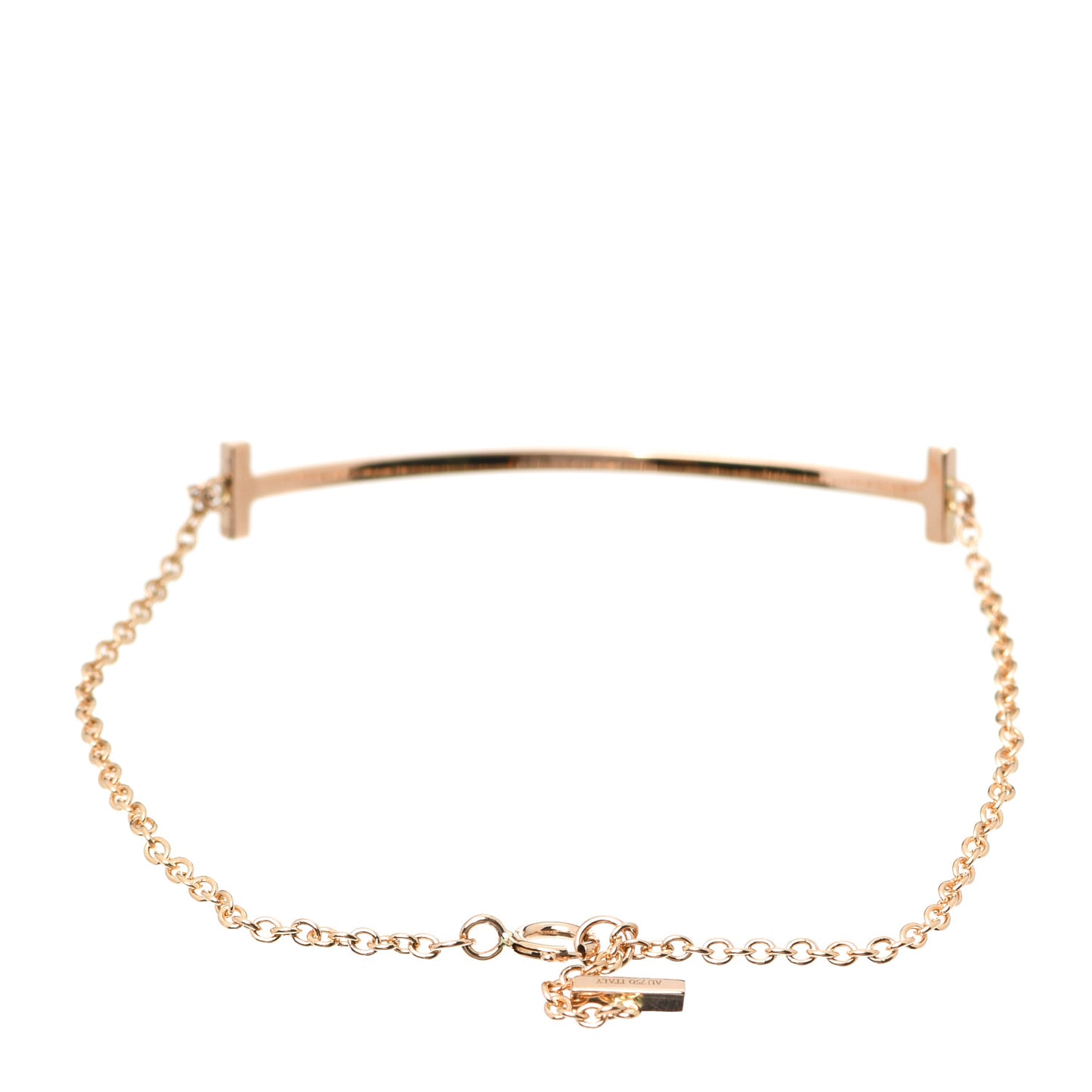 18K Rose Gold T Smile Bracelet