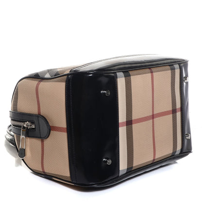 Burberry Nova Check Bowling Bag Black 4 of 9