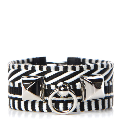Hermes Toile Sombrero Rivale Cavale Bracelet T3 Black 1 of 6