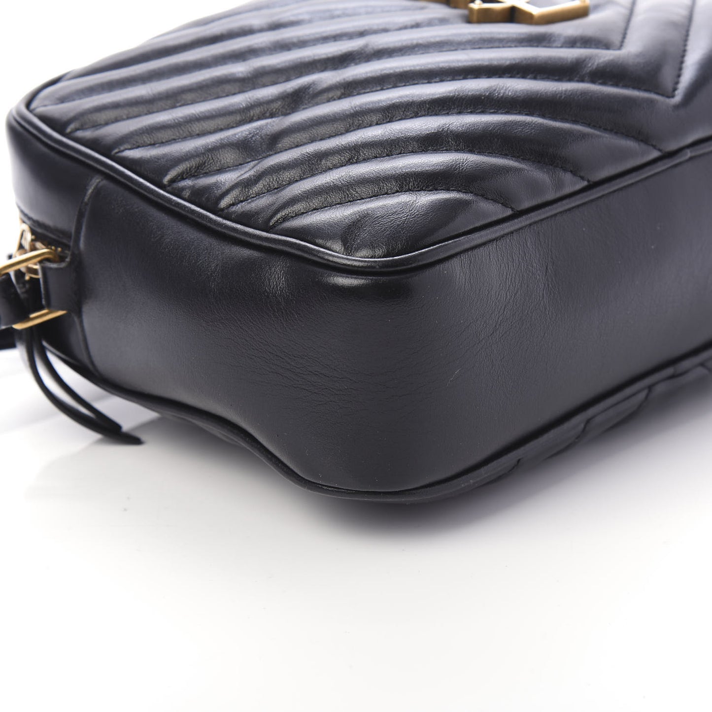 Calfskin Matelasse Monogram Lou Camera Bag Black