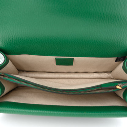 Gucci Pebbled Calfskin Small Dionysus Shoulder Bag Emerald 5 of 13