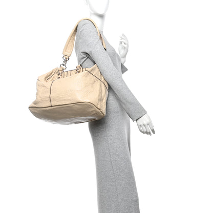 Givenchy Wrinkled Lambskin Large Chain Wrap Nightingale Beige 2 of 12