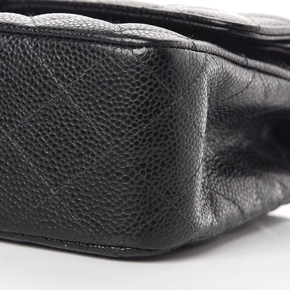 Chanel Caviar Quilted Medium Double Flap Black 10 of 12
