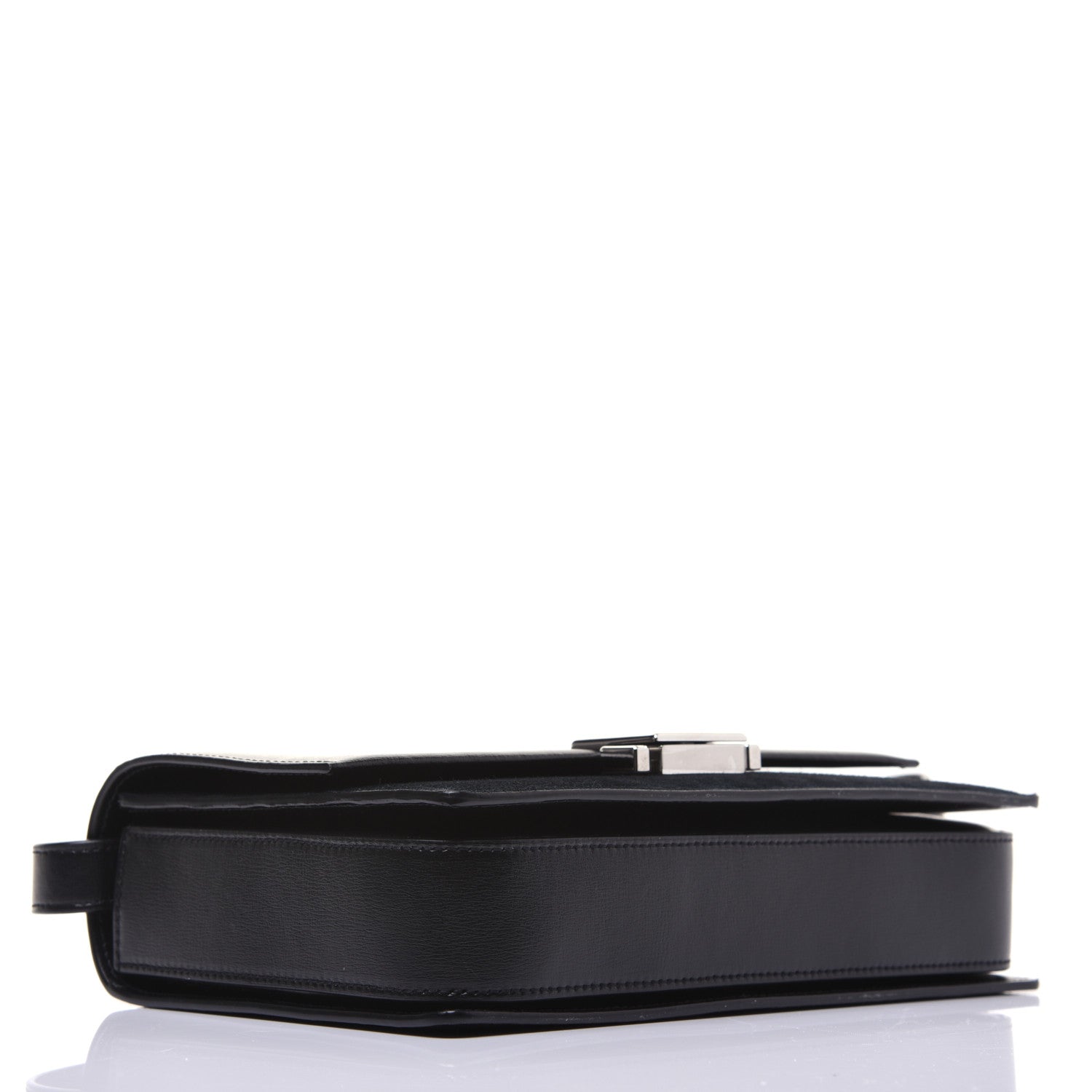 Saint Laurent Smooth Calfskin Suede Medium Bellechasse Black 4 of 14