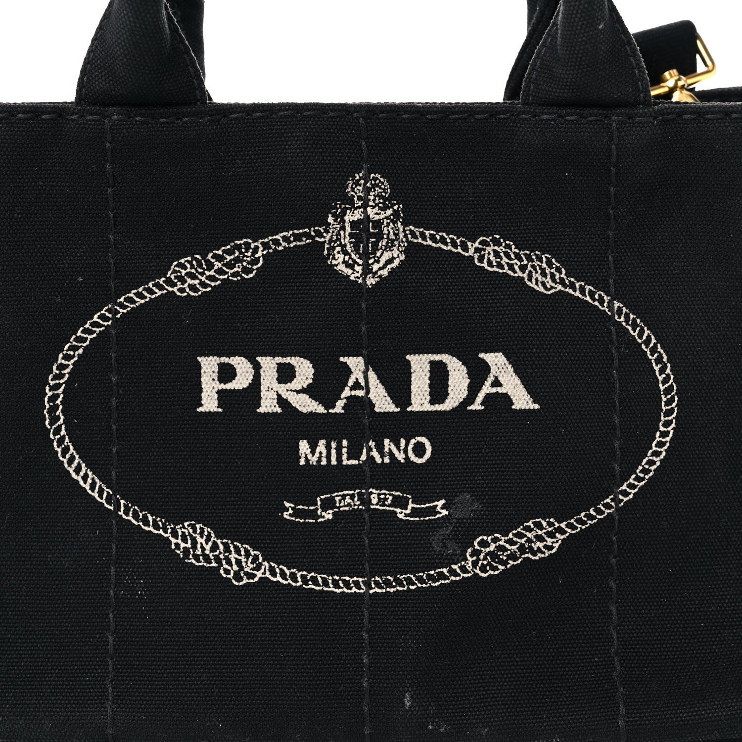 Prada Canapa Small Logo Tote Black 17 of 18