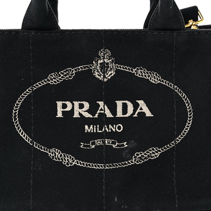 Prada Canapa Small Logo Tote Black 17 of 18