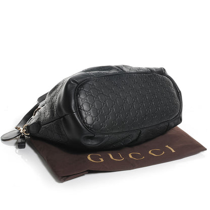 Gucci Guccissima Large Sukey Top Handle Bag Black 4 of 8