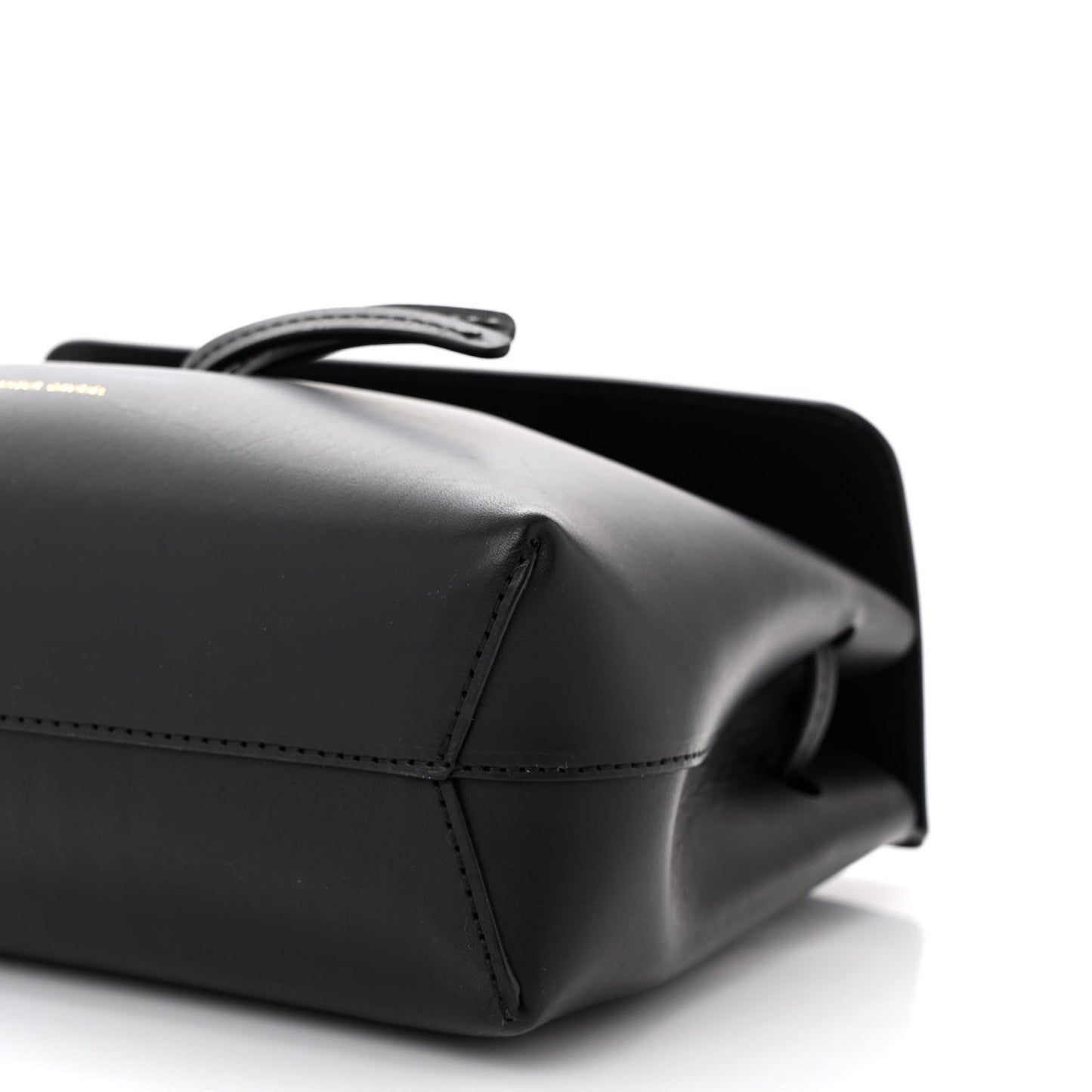 Calfskin Mini Mini Lady Bag Black Flamma