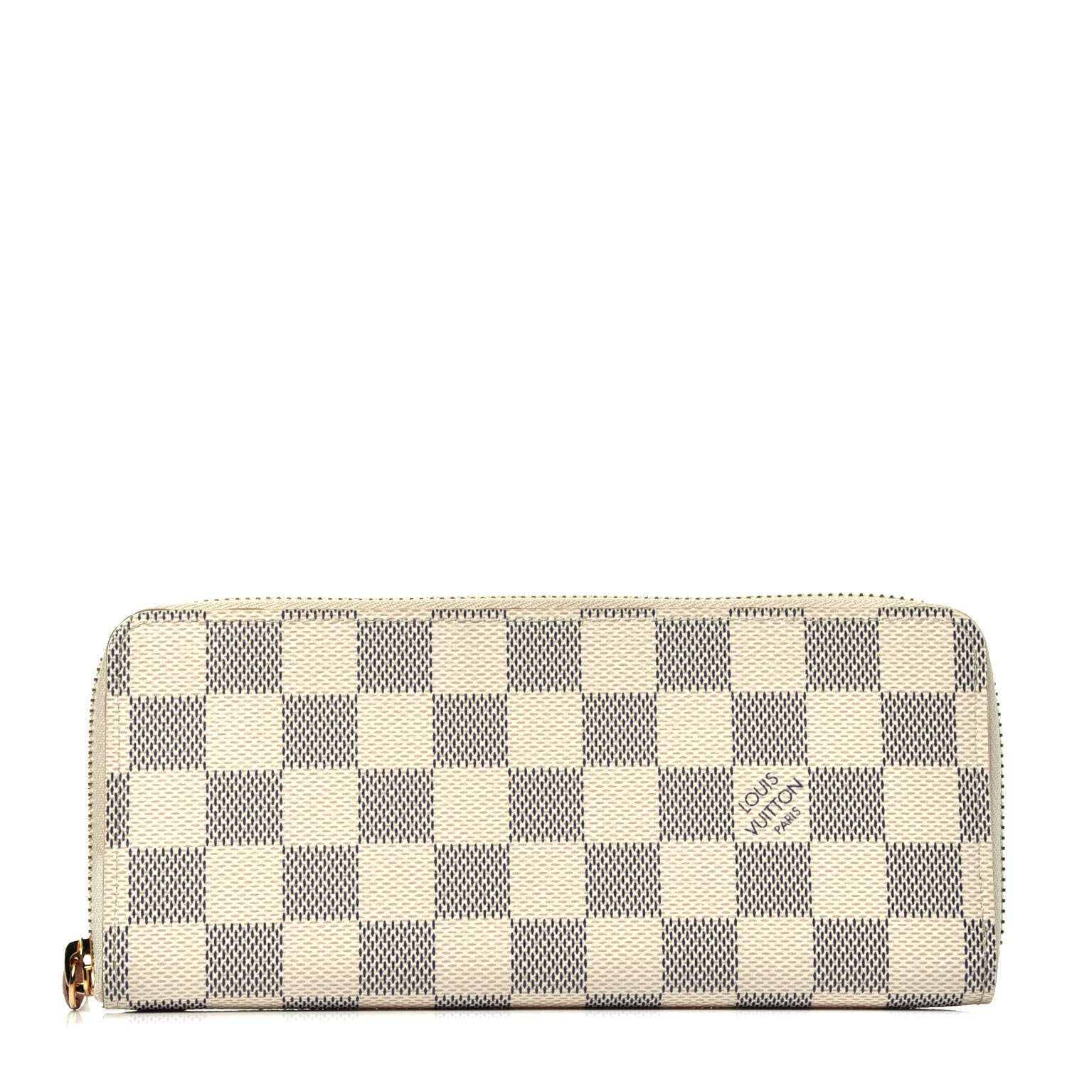 Louis Vuitton Damier Azur Clemence Wallet Rose Ballerine 1 of 7