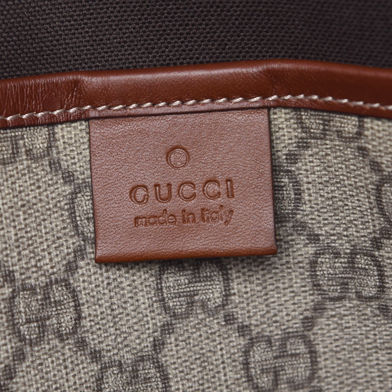 Gucci GG Plus Monogram Small Signature Web Loop Vertical Tote Light Brown 6 of 7