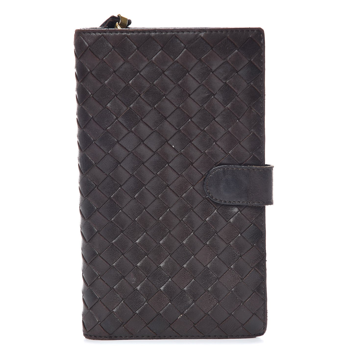 Nappa Intrecciato Continental Wallet Ebano