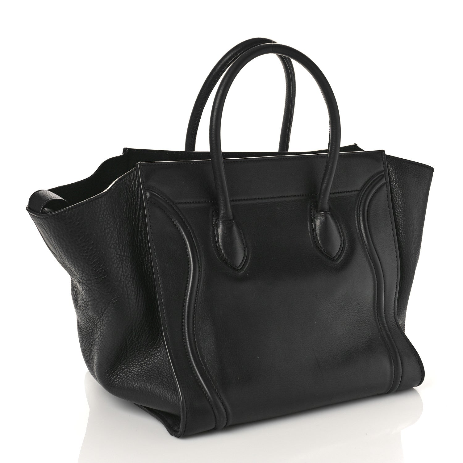 Celine Supple Calfskin Large Phantom Luggage Black 3 of 9
