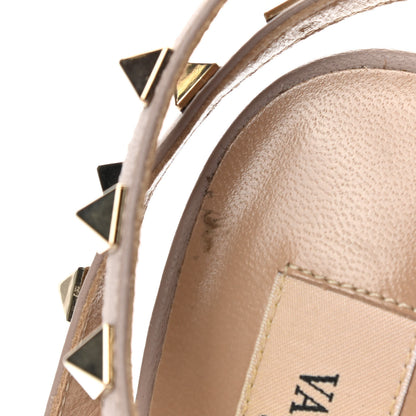Valentino Garavani Calfskin Nappa Rockstud Ankle Strap Pumps 35 Water Rose Poudre 12 of 12