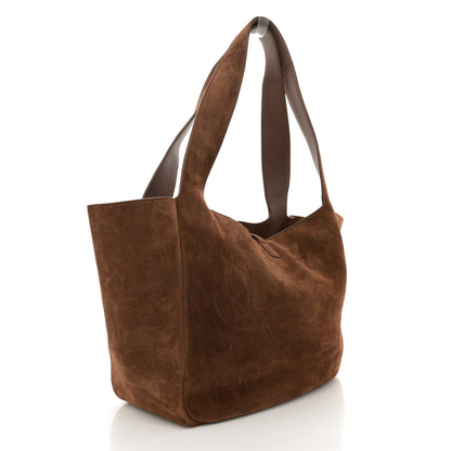 Saint Laurent Suede Bea Tote Golden Leaf 3 of 10