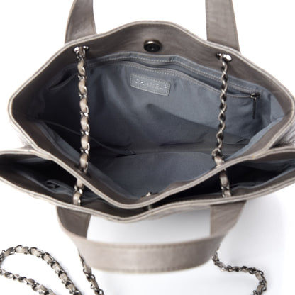Chanel Calfskin Large Trianon Tote Grey 8 of 11