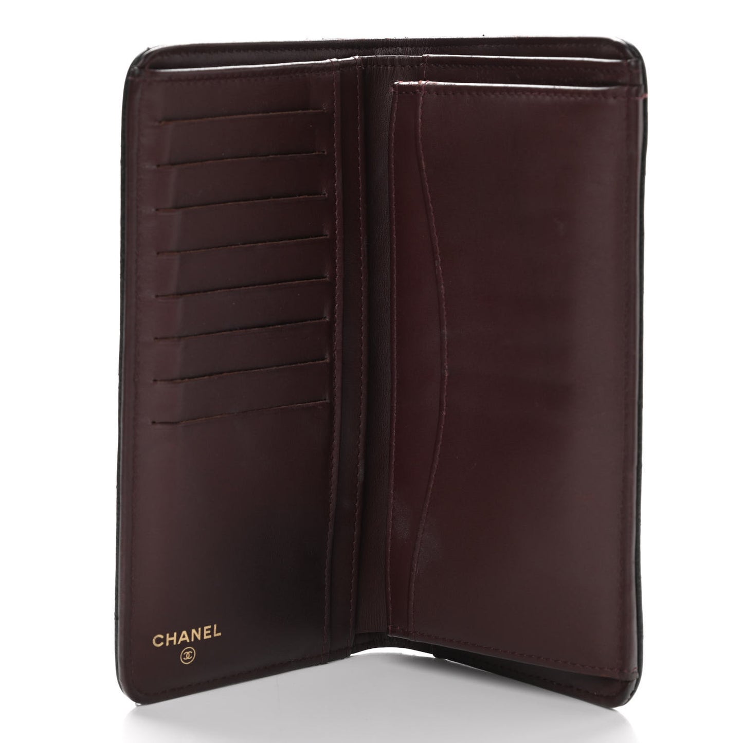 Caviar Quilted Yen Wallet Black