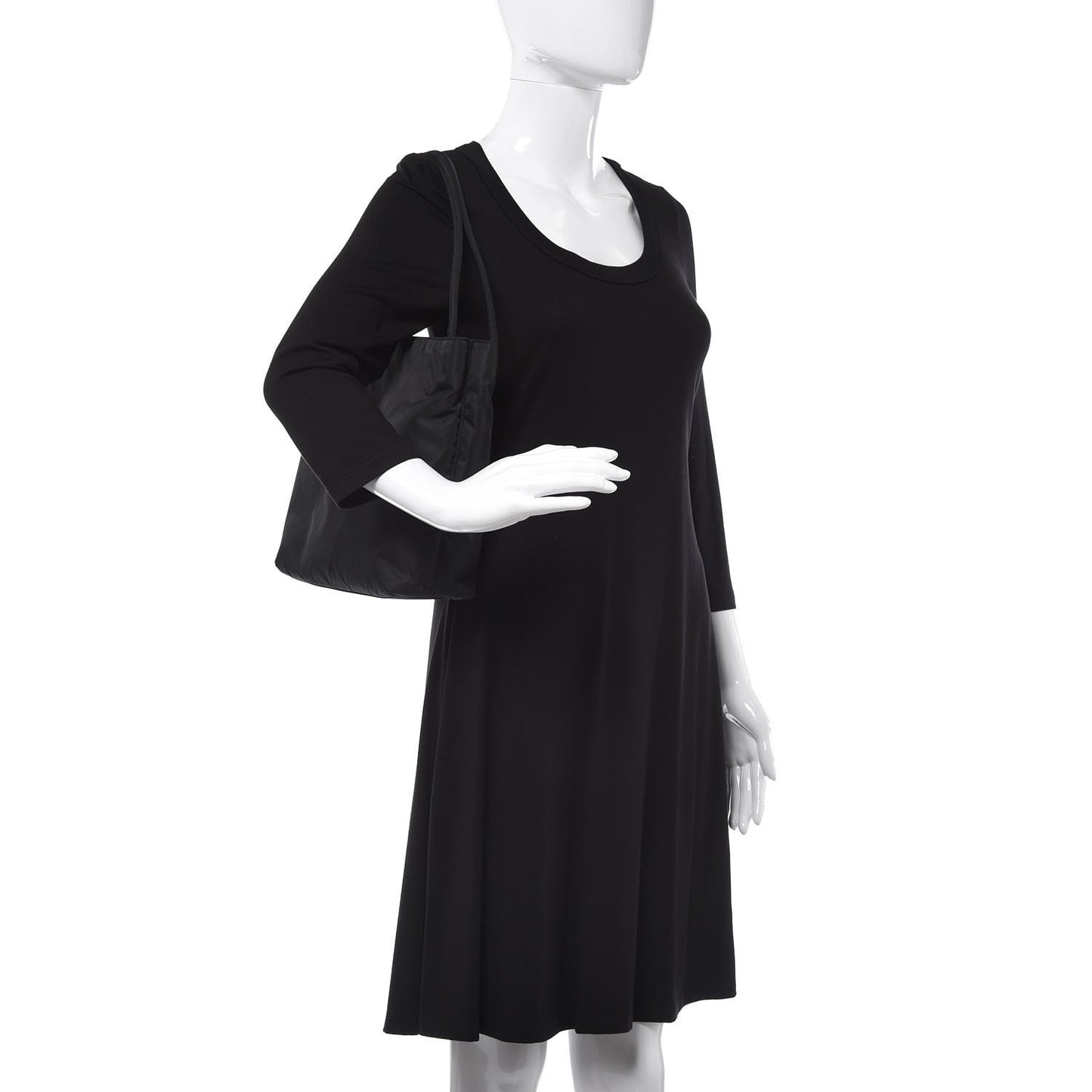 Nylon Vela Shoulder Bag Black