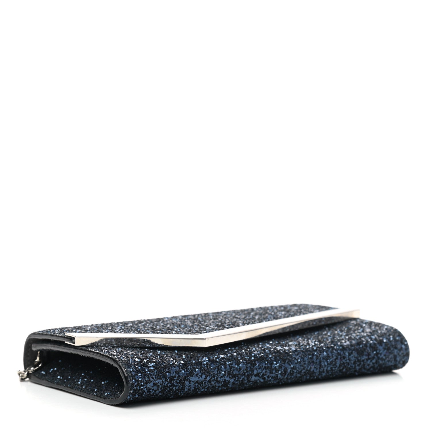 Jimmy Choo Glitter Emmie Clutch Navy 3 of 6