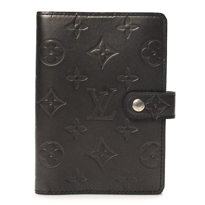 Louis Vuitton Mat Monogram Small Ring Agenda Cover Black 1 of 7