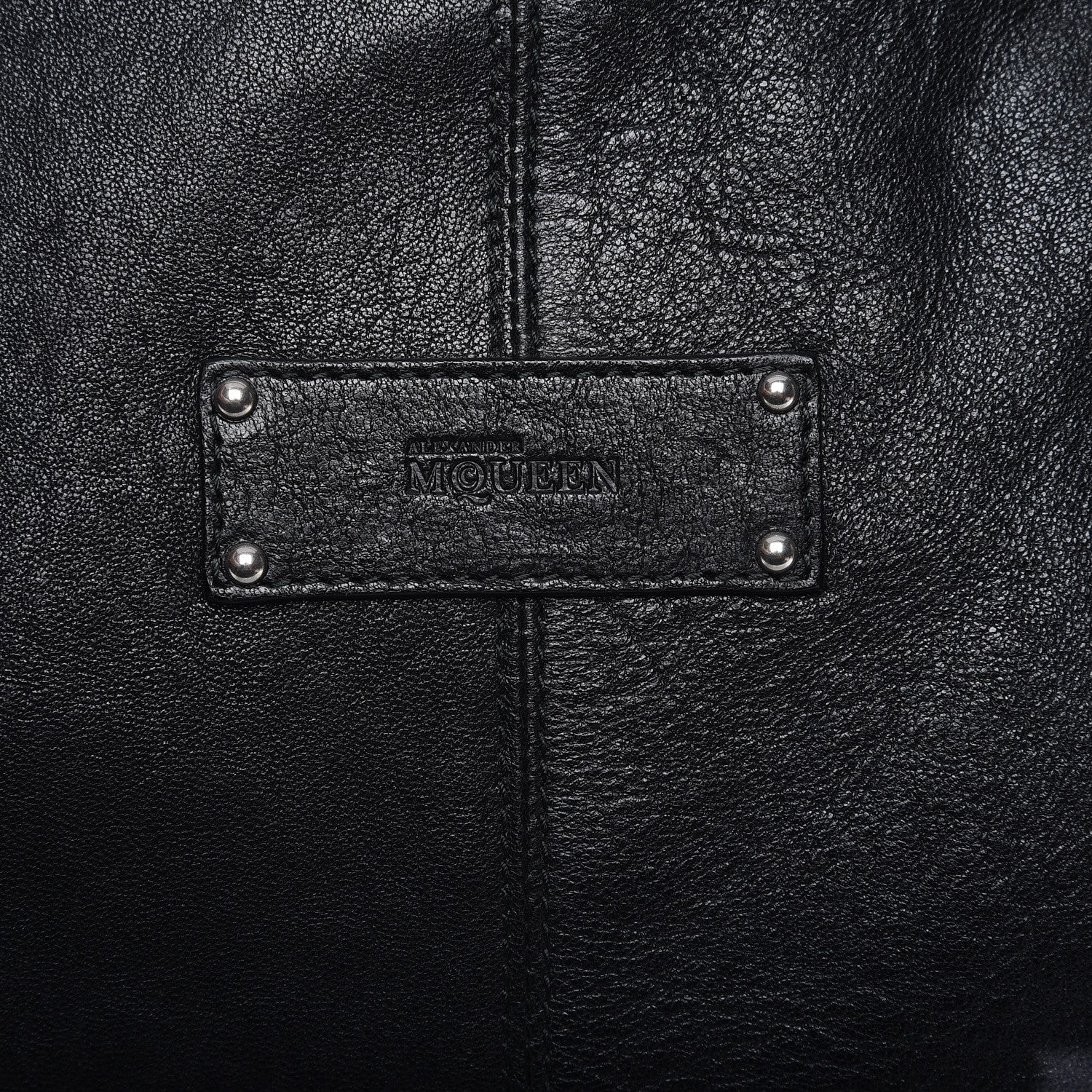 Alexander McQueen Lambskin De Manta Tote Black 6 of 17