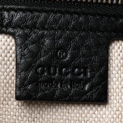 Gucci Pebbled Calfskin Medium Soho Shoulder Bag Black 6 of 13