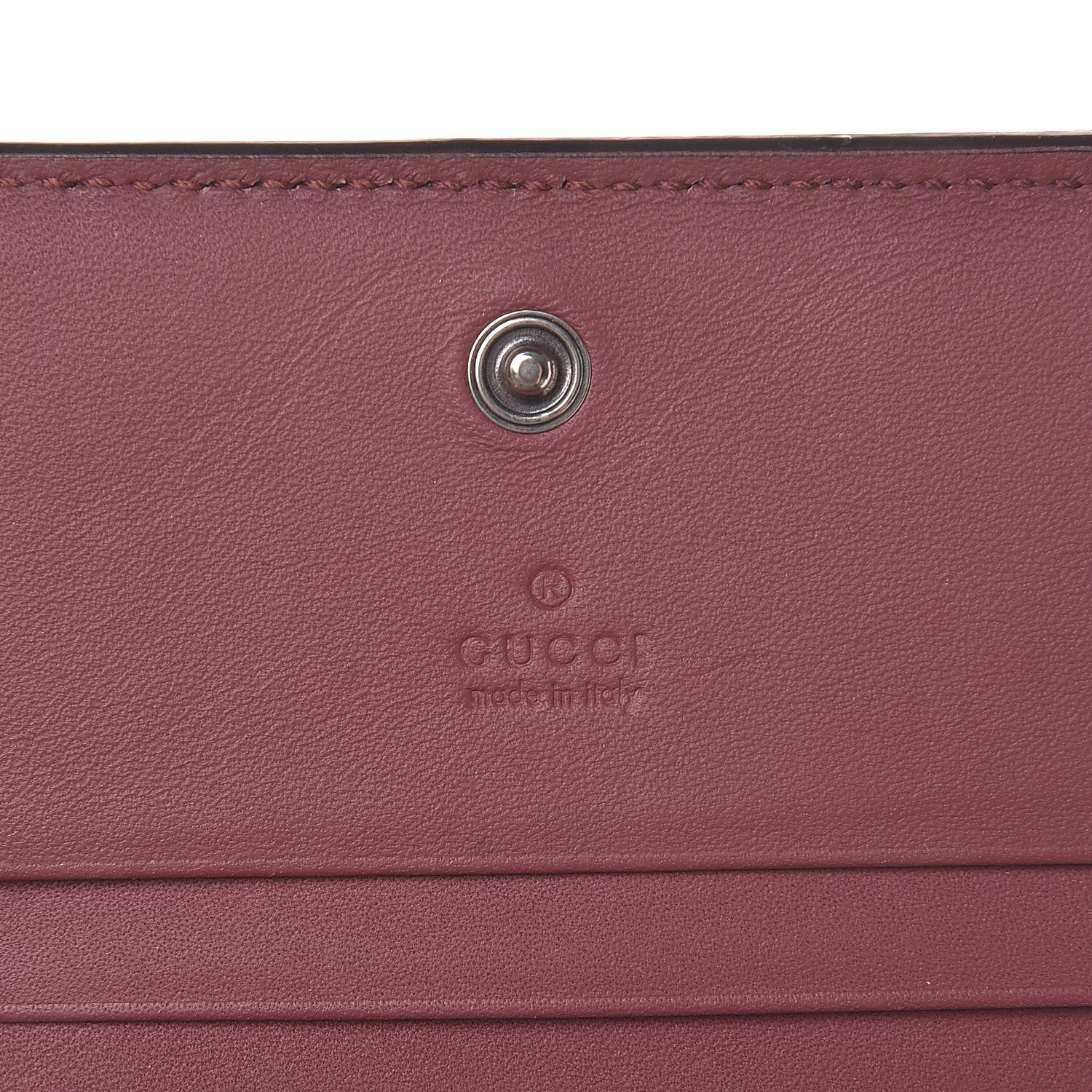 Gucci GG Supreme Monogram Blooms Card Case Beige Multicolor Dry Rose 6 of 8