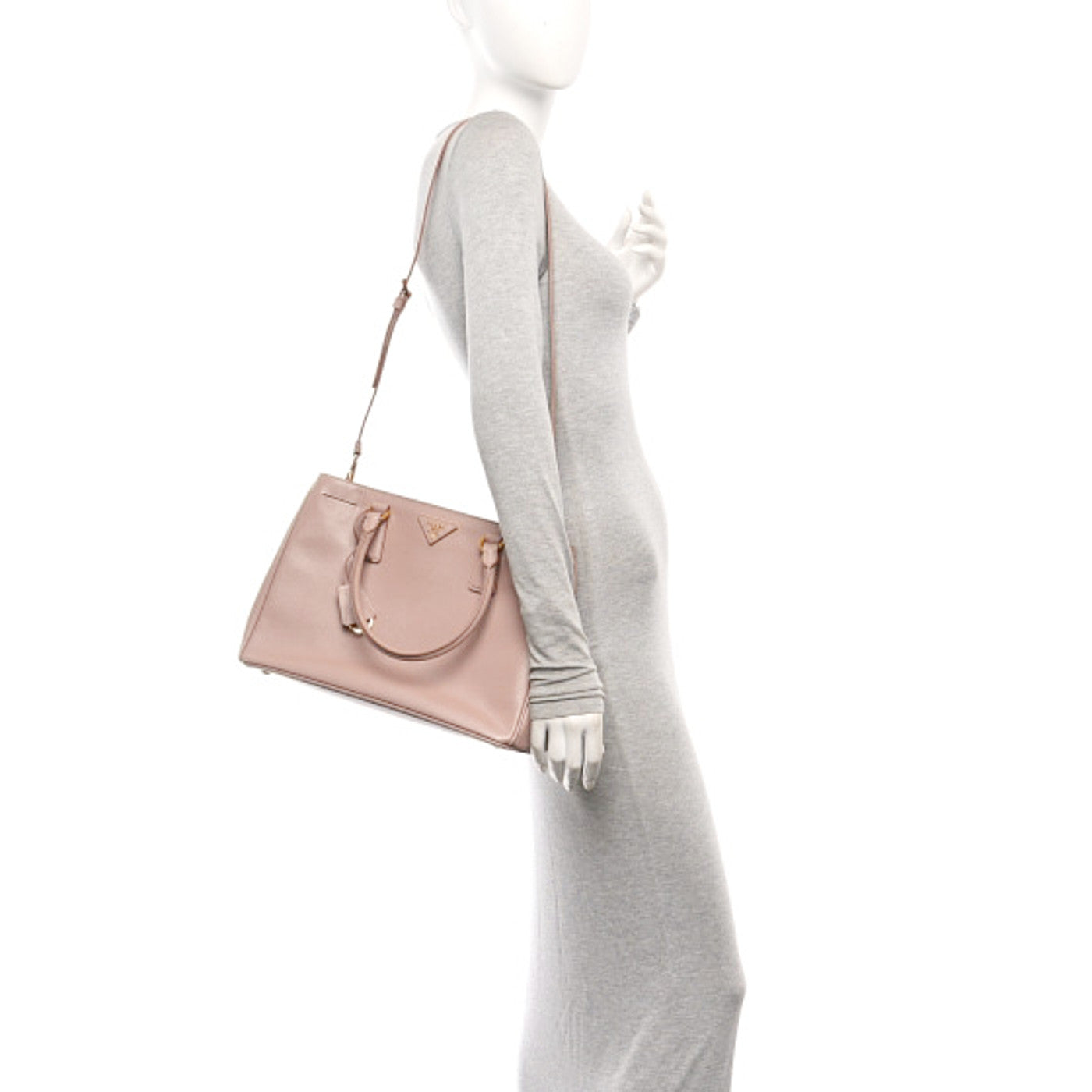 Saffiano Lux Medium Tote Cammeo