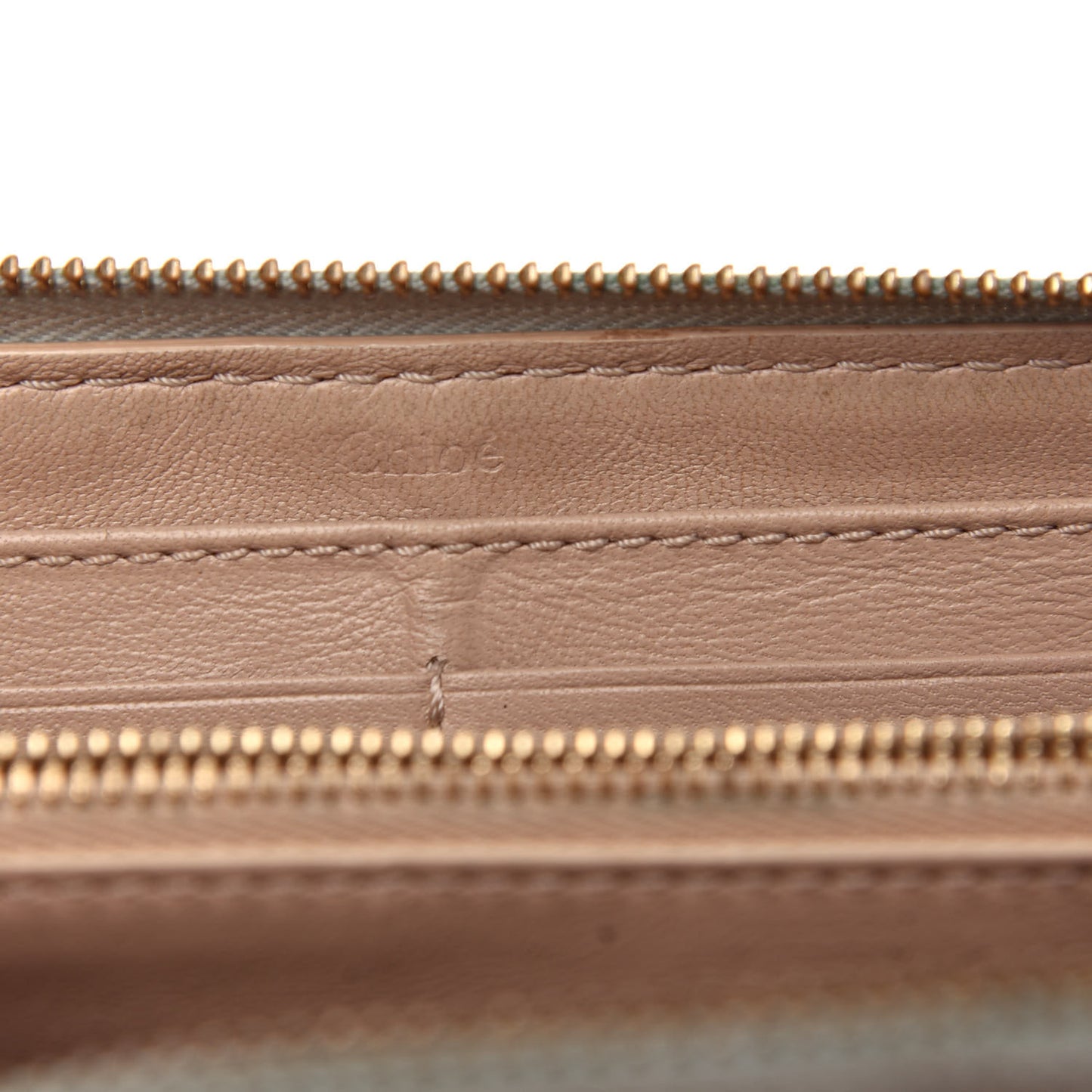 Calfskin Marcie Long Zip Around Wallet Airy Grey