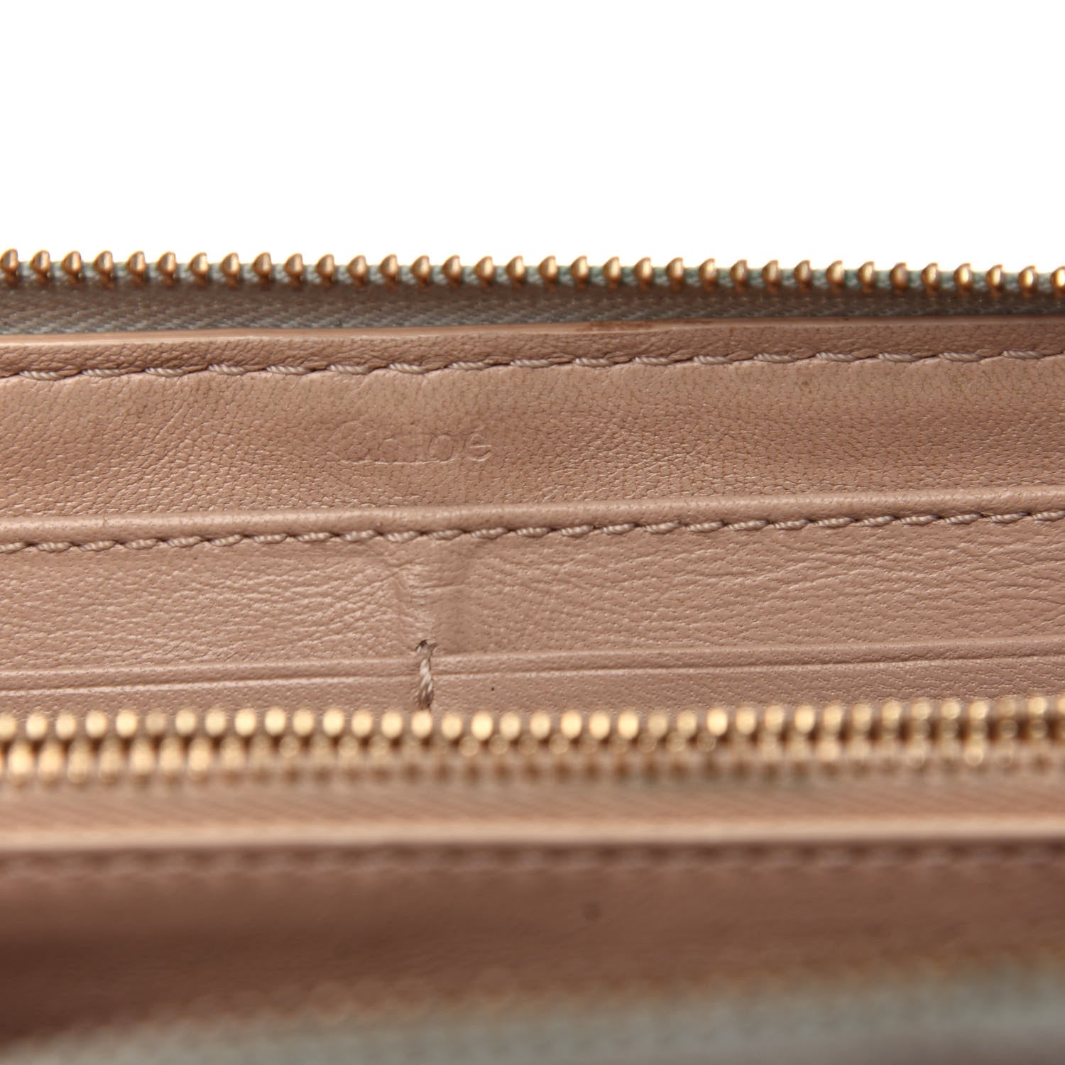 Chloe Calfskin Marcie Long Zip Around Wallet Airy Grey 6 of 6
