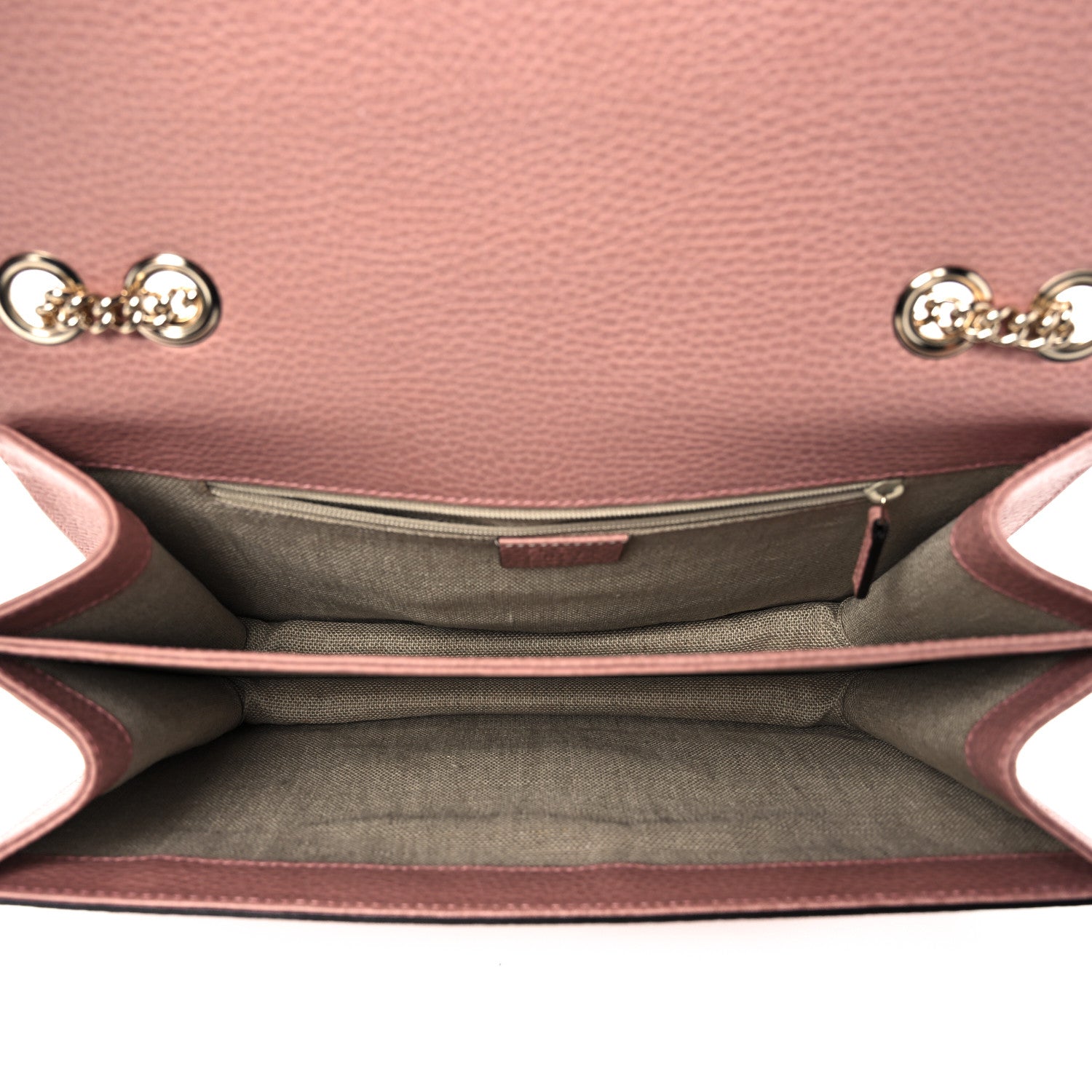 Gucci Dollar Calfskin Interlocking G Shoulder Bag Soft Pink 5 of 10