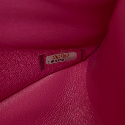 Chanel Lambskin Quilted Jumbo Double Flap Fuchsia 9 of 9