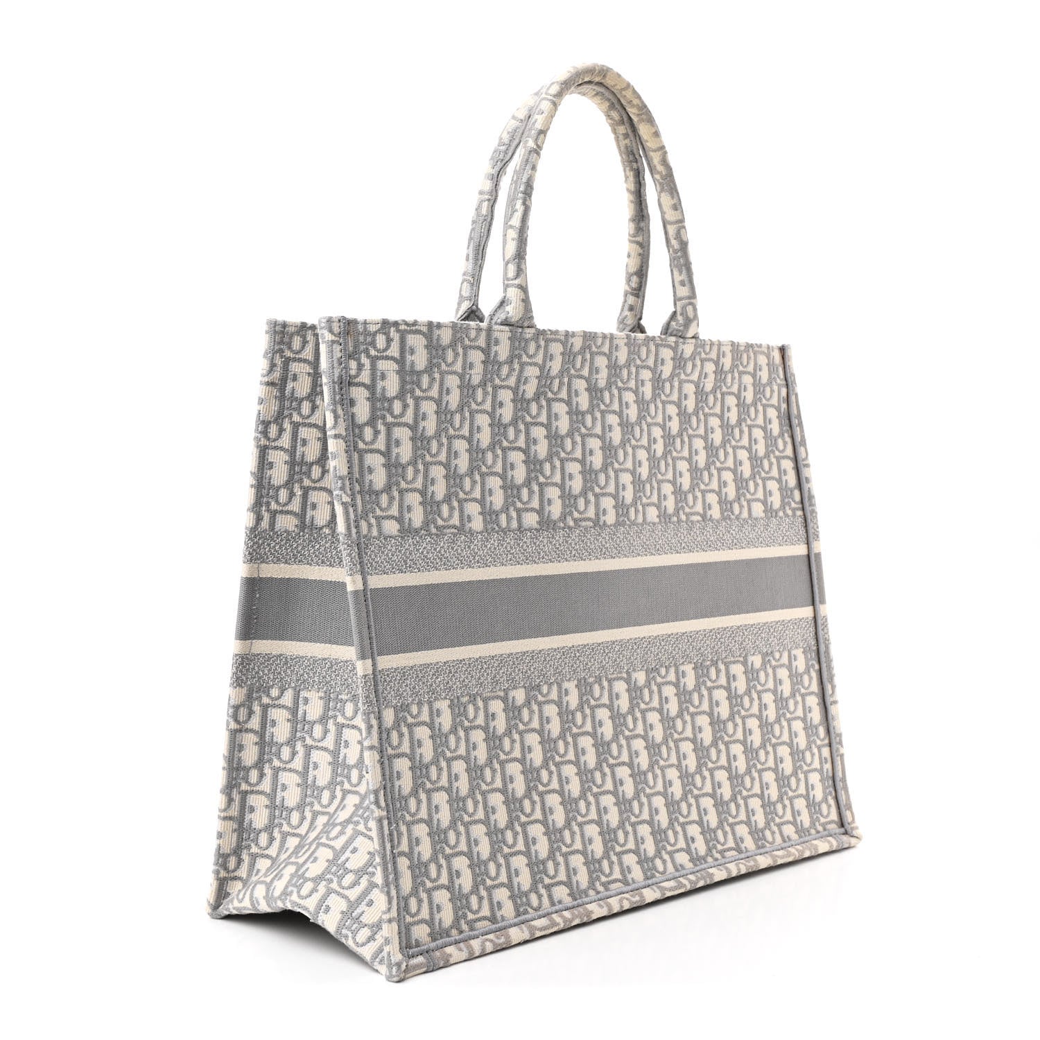 Christian Dior Oblique Large Book Tote Grey 3 of 12