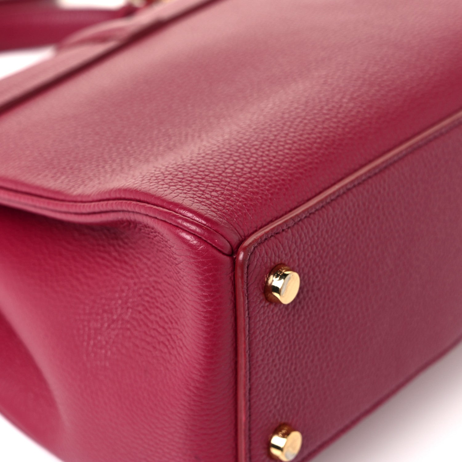 Celine Grained Calfskin Small 16 Top Handle Bag Rasberry 16 of 16