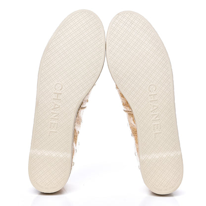Chanel PVC Raffia CC Espadrilles 41 Beige 6 of 10